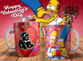 Taza  san valentín (Los Simpson)